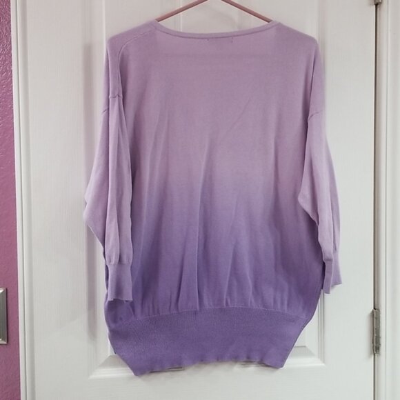 Ombre Purple Sweater - Picture 3 of 3